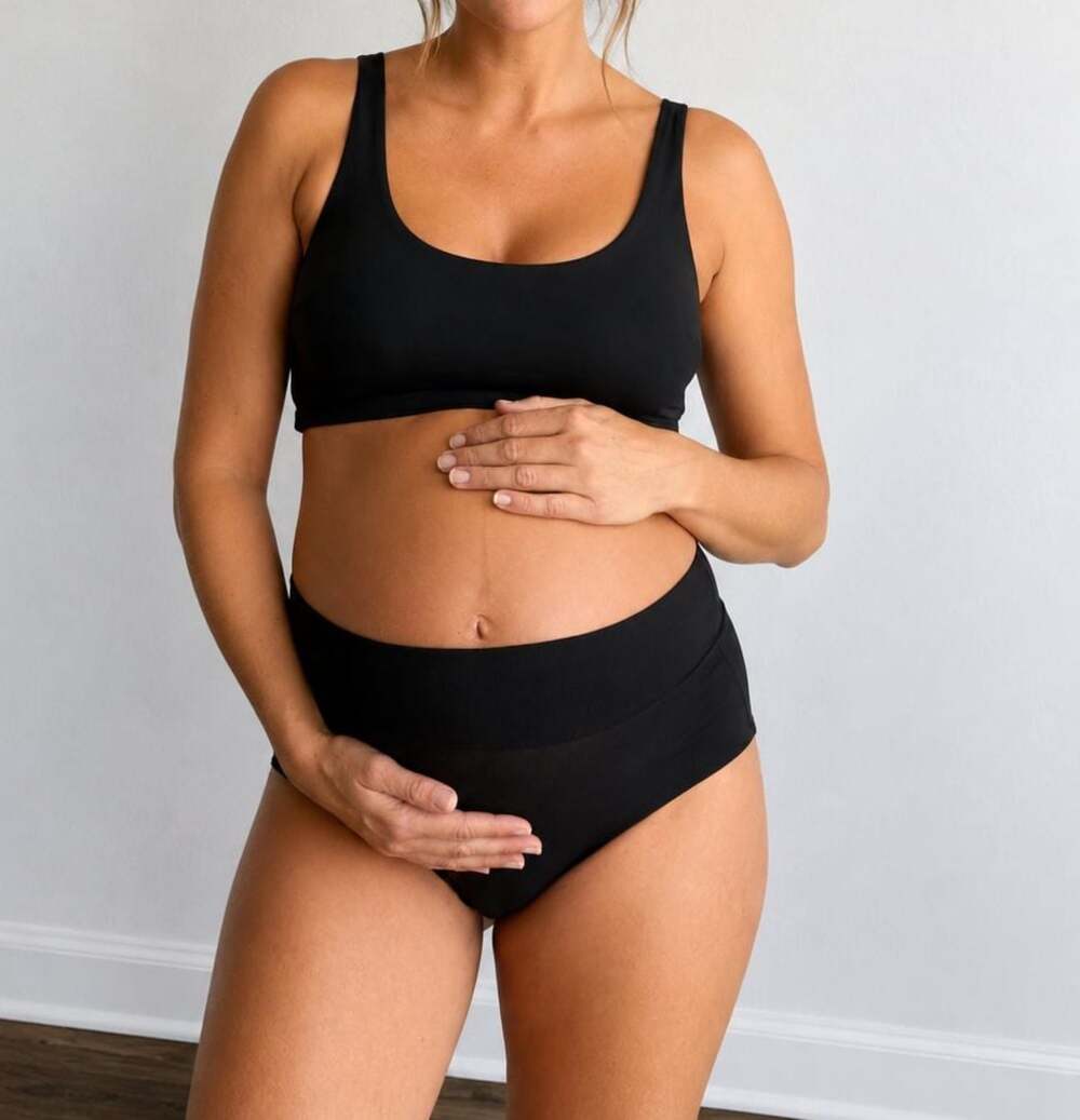 Quince Micromodal Maternity & Postpartum Bra, Black, Size Medium (2-Pack)